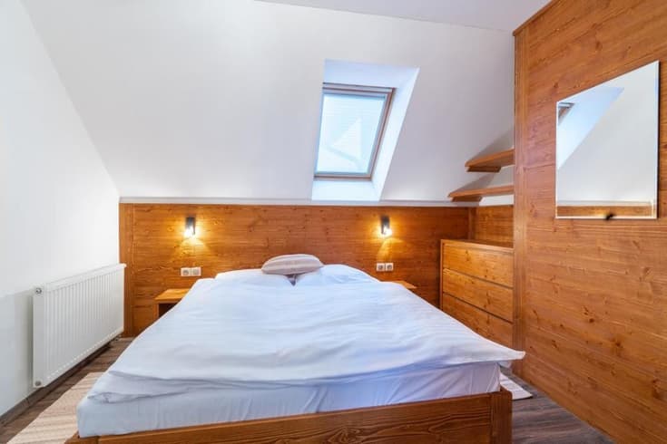 Apartmán Deluxe s 2 spálňami v Rezidencii B - Výhľad na Tatry Apartmán s 2 spálňami - Súkromné Apartmány v Hoteli Kukučka