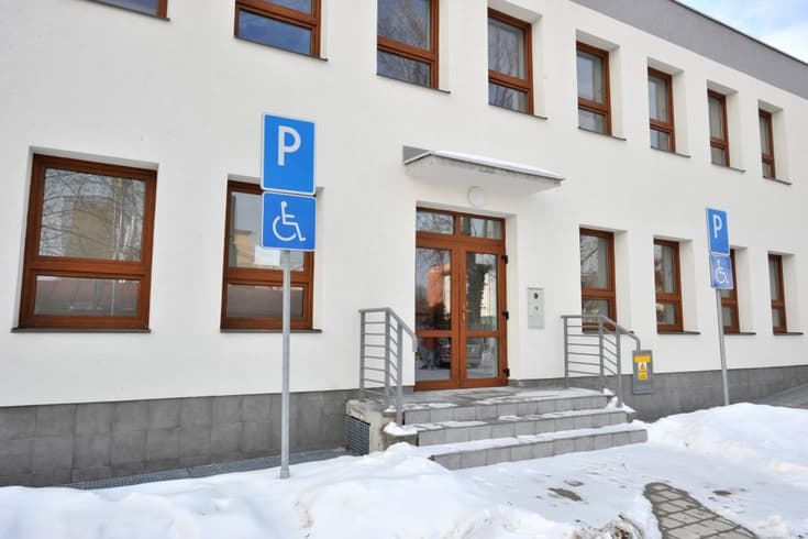 Ubytovna Poplar v zimě