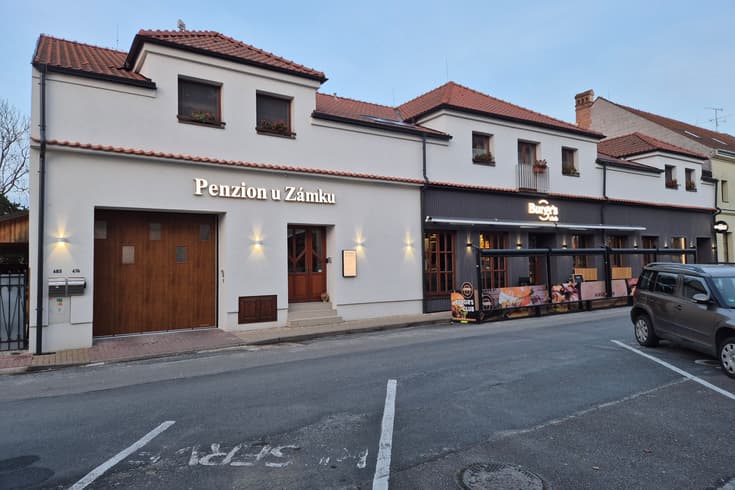 Penzion U Zámku v zimě