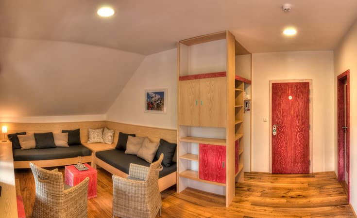 Apartmá s balkónem Apartmán s 1 ložnicí - Penzion Statek Samsara