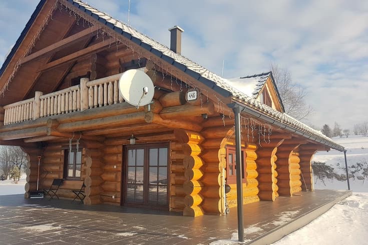 Zrub pod Poľanou v zime