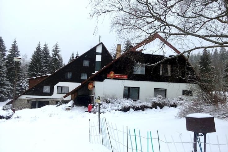 Hotel Popel v zimě