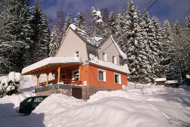 Cottage V Zátiší in the winter