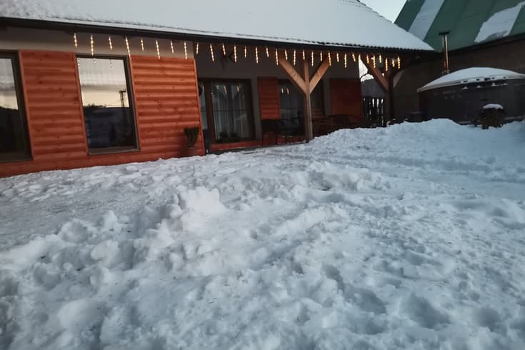 Ferienhaus Čučoriedka v Telgárte im Winter