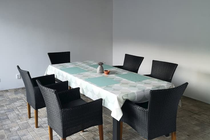 Venkovní zastřešené sezení - Apartmán Ždírecký důl