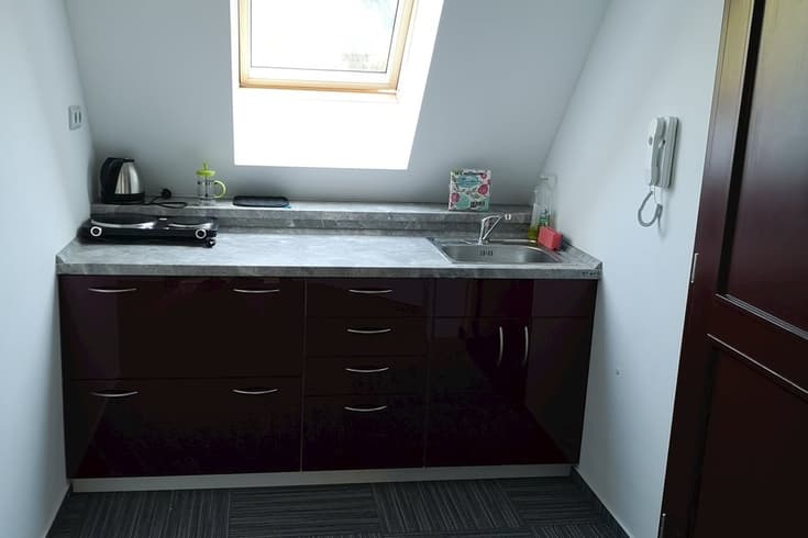 Venkovní zastřešené sezení - Apartmán Ždírecký důl