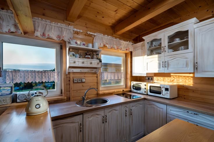 Chata Arctic House v zime