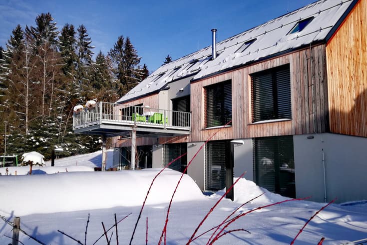 Apartmány Green Stone v zimě