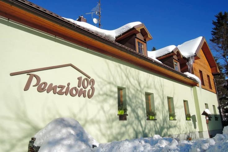 Penzion 103 v zimě