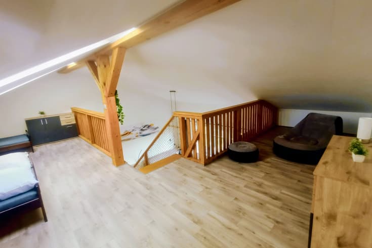 Výhled z apartmánu A1 a A2 - Apartmány u lesa