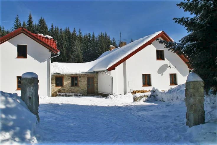 Penzion Jelení vrchy v zimě