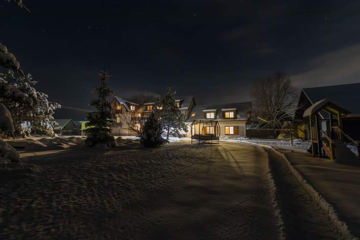 Ferienhaus Eli Horná Štubňa im Winter