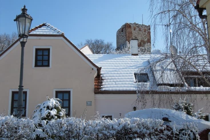 Apartmánek pod Kozím hrádkem v zimě
