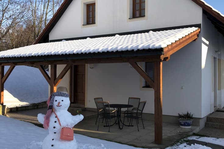 Ubytování u Obory v zimě