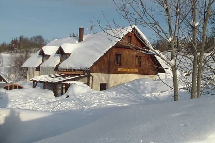 Cottage pod Kapličkou in the winter