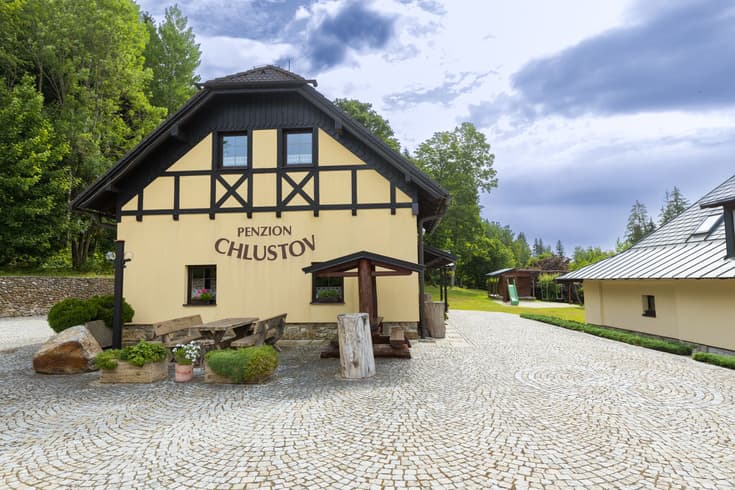 Penzion Chlustov v zimě