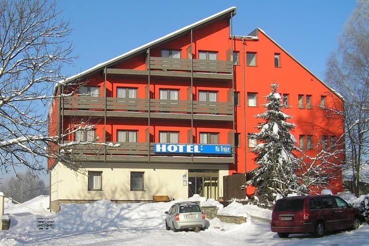 Hotel Na Trojce in the winter
