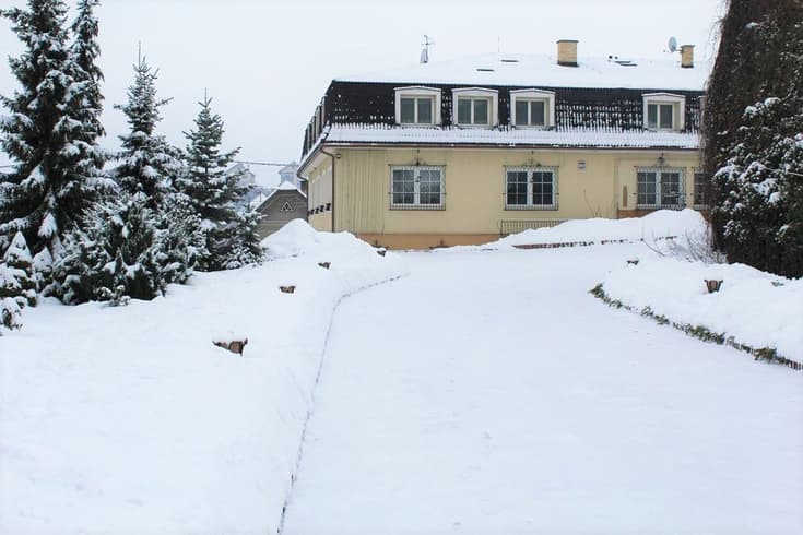 Pension Lucs in the winter