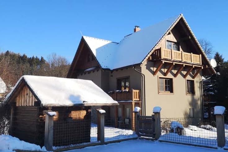 Ubytovanie pod Homôlkou v zime