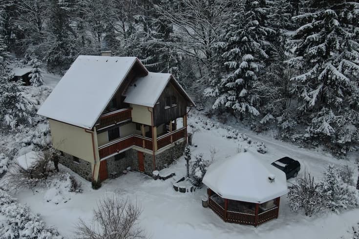 Ferienhaus Čremošné 105 im Winter