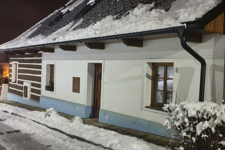 Cottage u Kamnáře in the winter