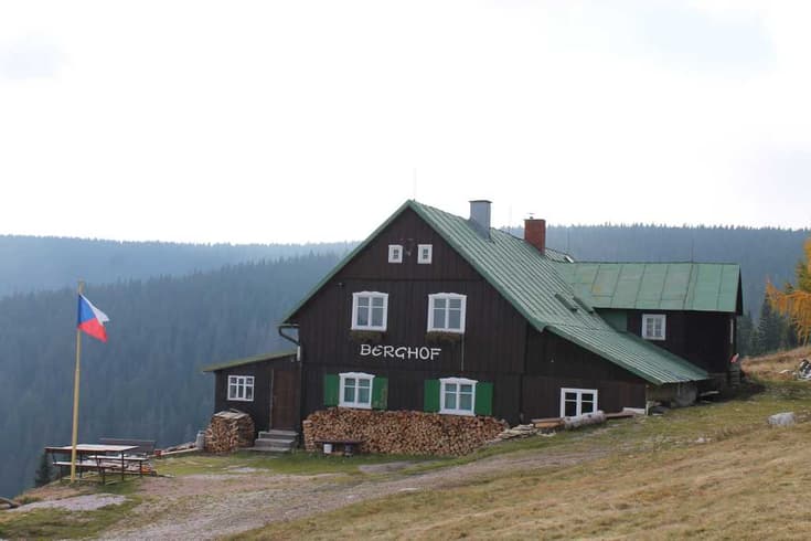 Horská chata Berghof v létě