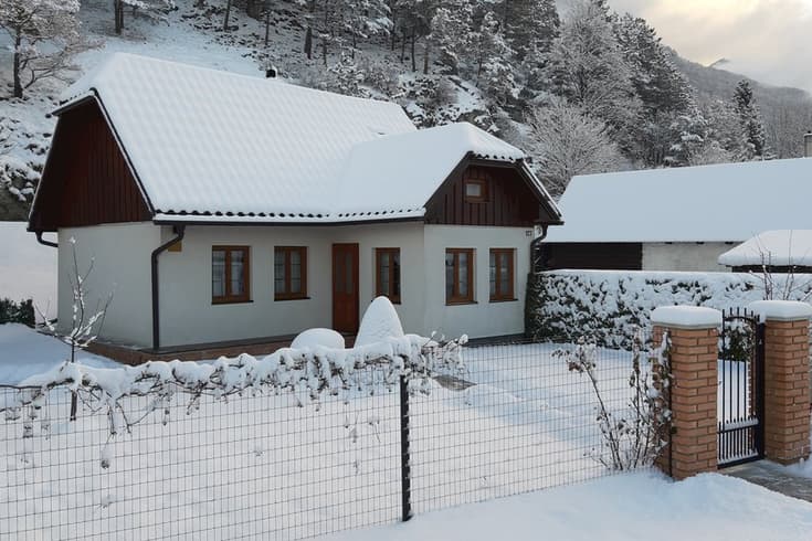 Domček Ruža im Winter