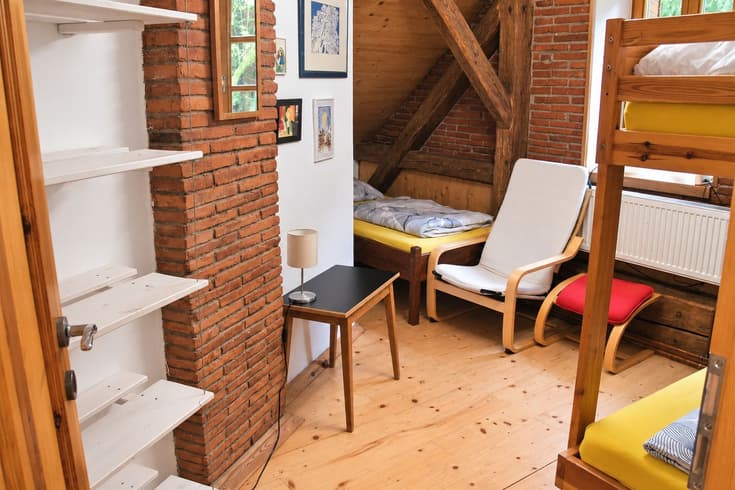 Třílůžkový pokoj s palandou  - Chalupa Škola
