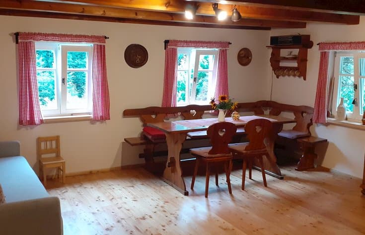 Chata Hanička Dlouhý Důl v zimě
