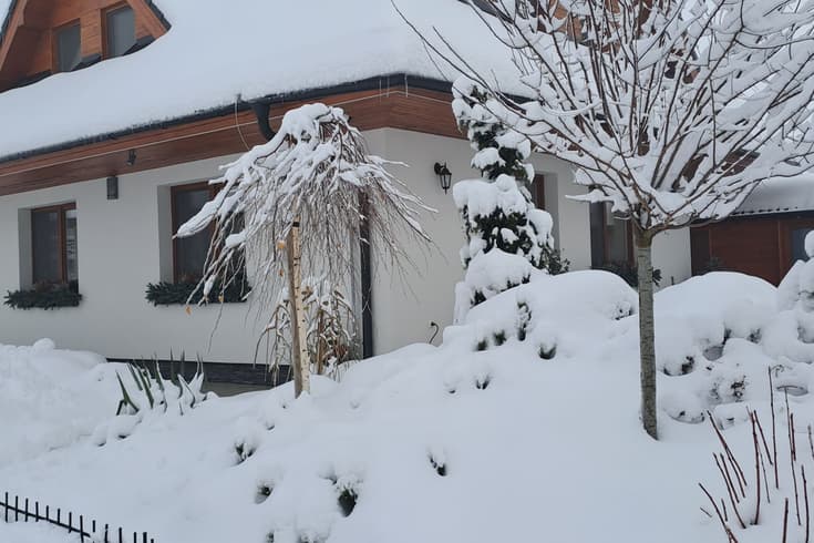 Villa Asanea v zime