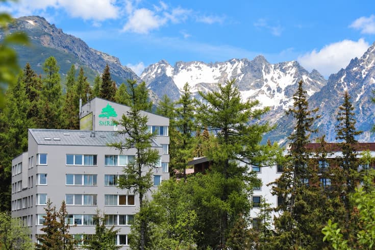 Štrbské Pleso Smrek Penthouse Apartment v lete