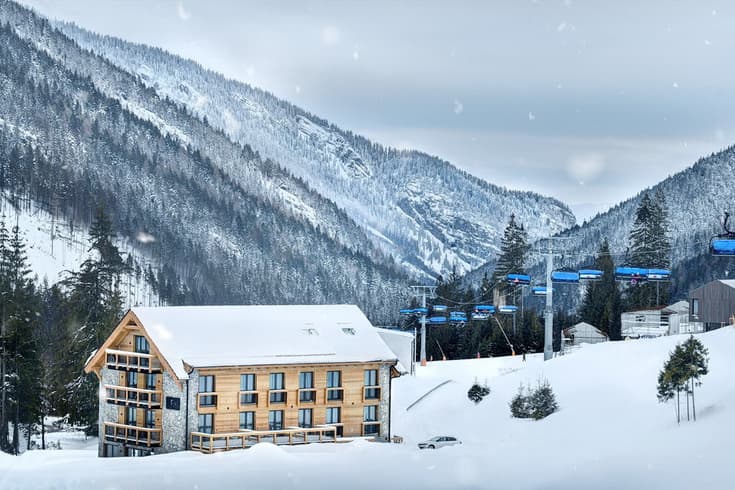 Apartmány Demänovka v zime