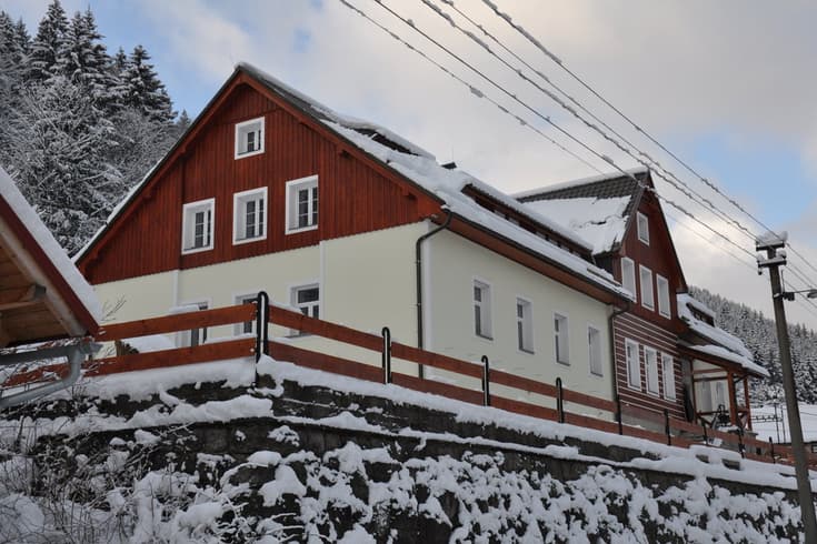 Apartmány pod Mariánskymi schody in the winter